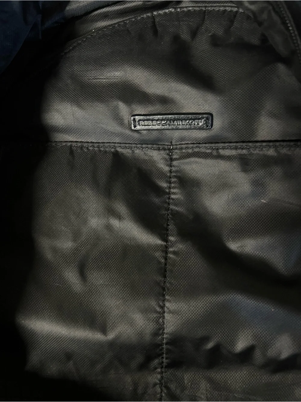 REBECCA MINKOFF Black Nylon Always On Regan Medium Backpack 15.5